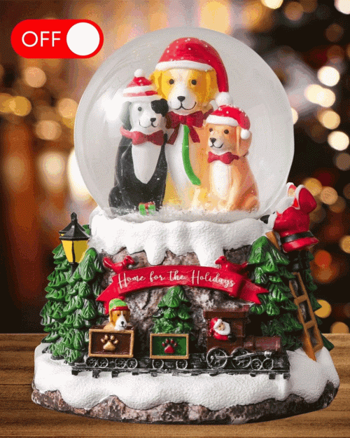 _Main Image Tall Snow Globe Dogs