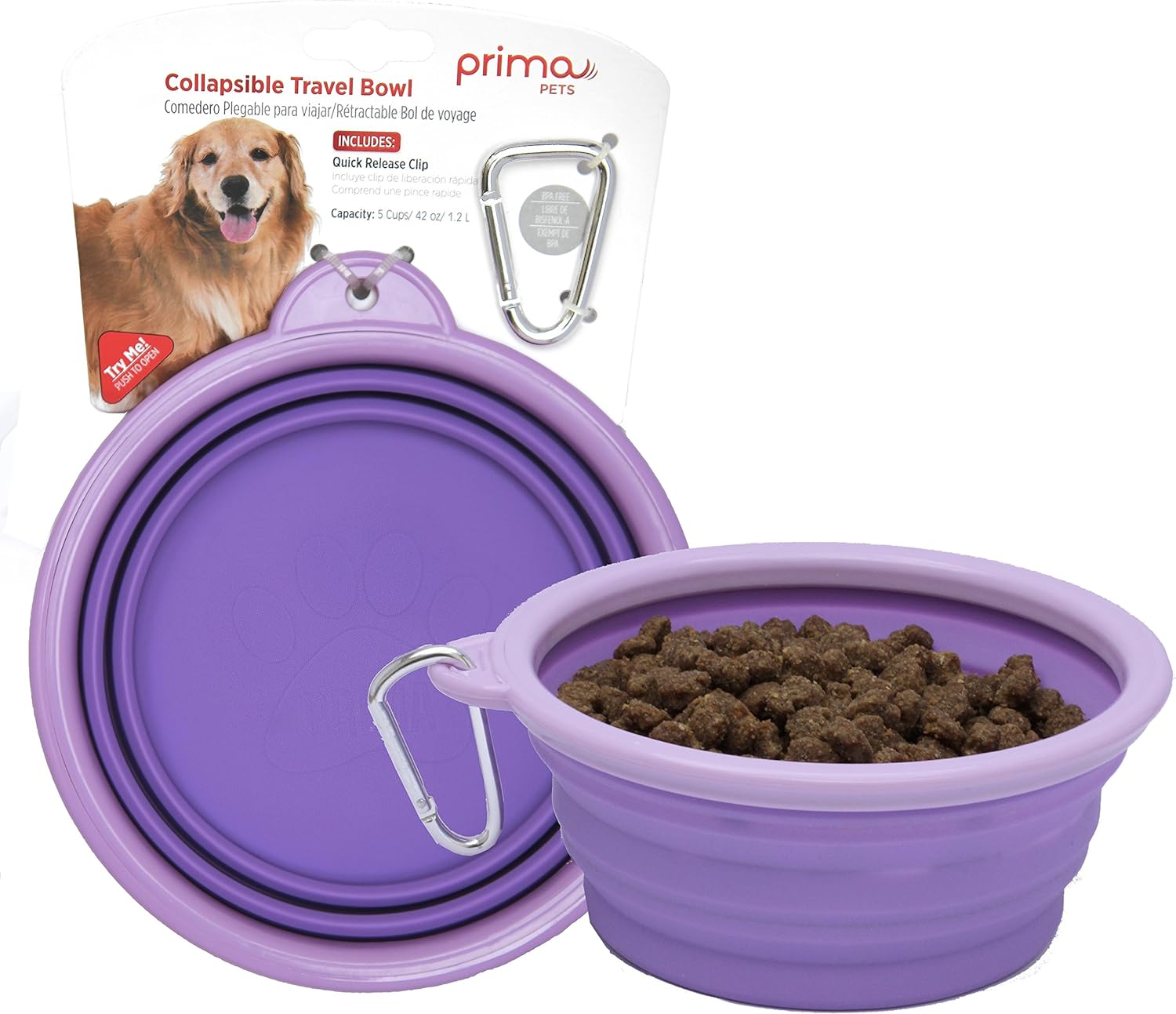 Prima Pets Collapsible Silicone Travel Bowl