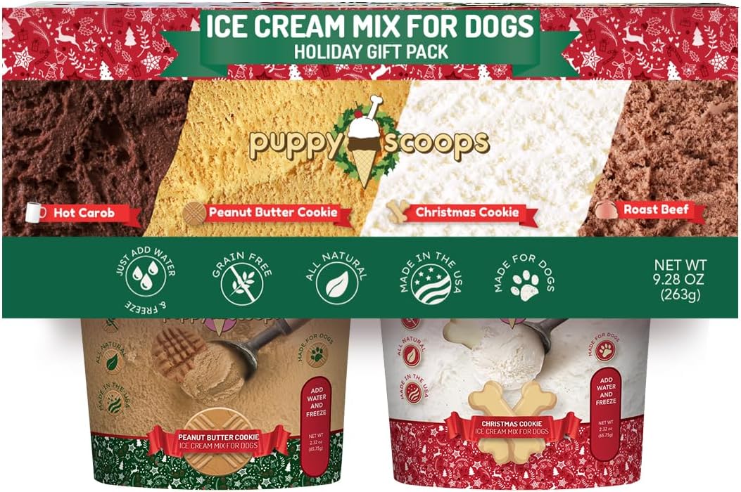 Puppy Scoops Holiday Ice Cream Mix 4 Pack