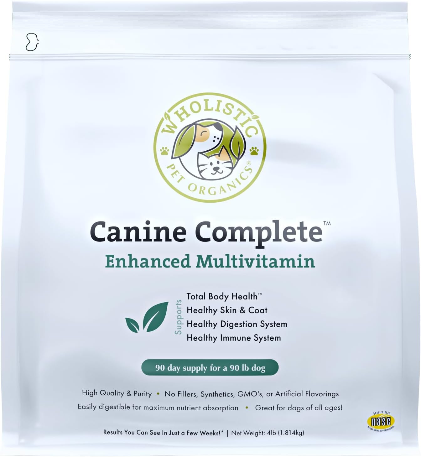 Wholistic Pet Organics Canine Complete: Multivitamin for Dogs