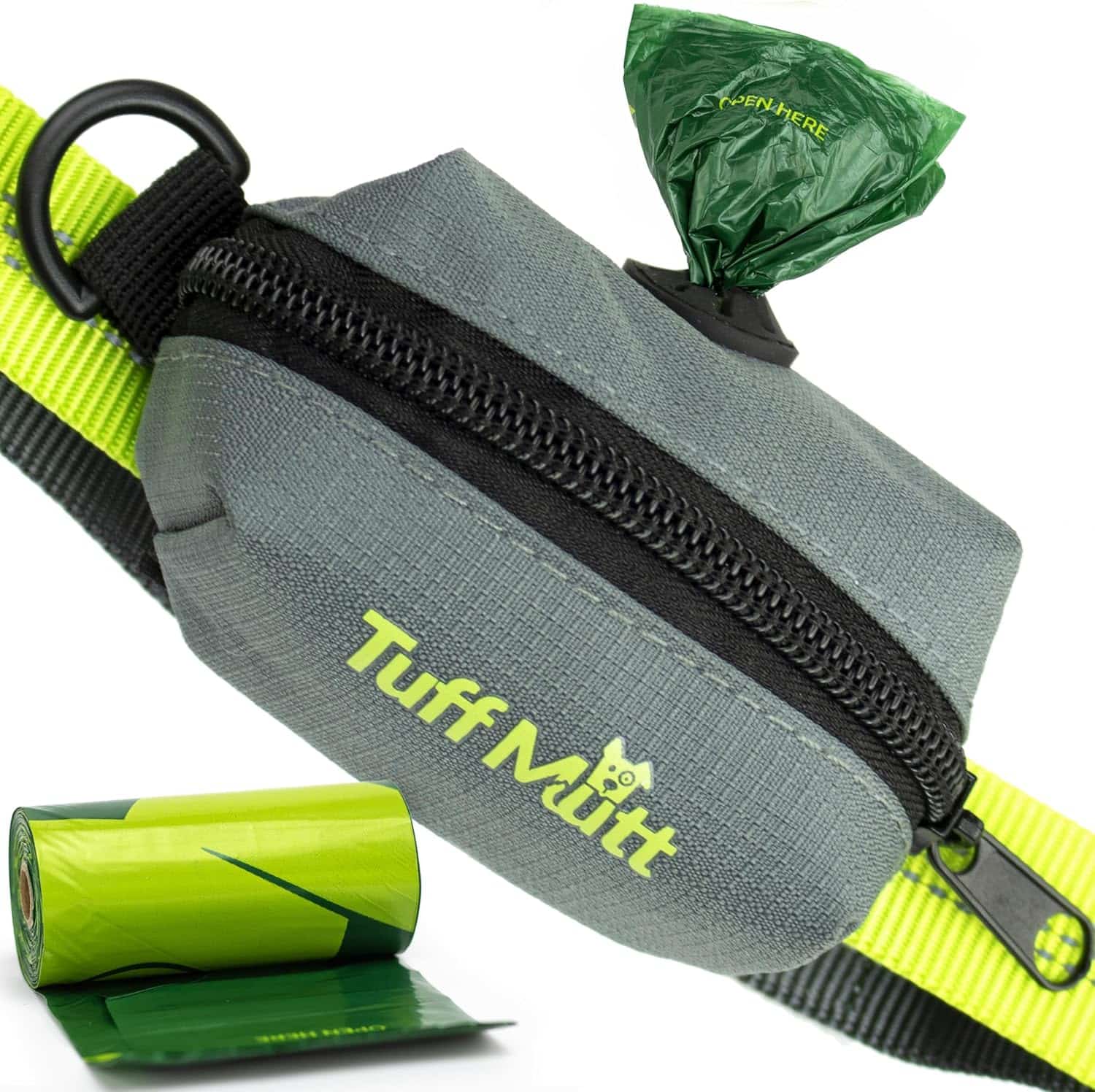 Tuff Mutt Dog Poop Bag Holder for Leash