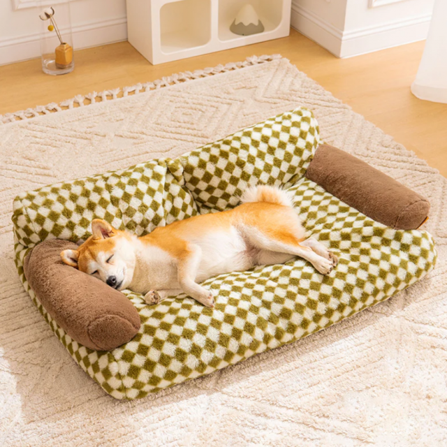 Funny Fuzzy Dog Couch Bed