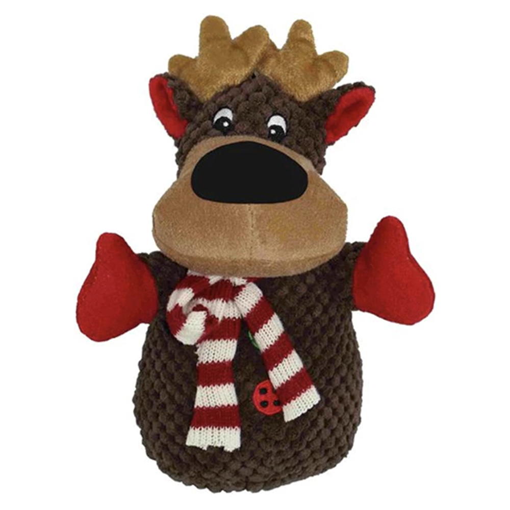 Jingle the Reindeer Plush Christmas Squeaker Dog Toy - 8"  Super Deal $4.87