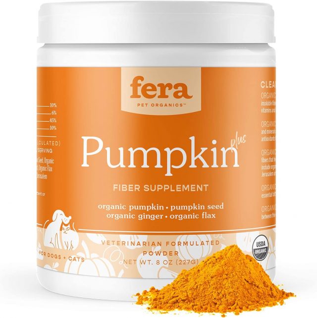 Fera Pet Organics pumpkin supplement