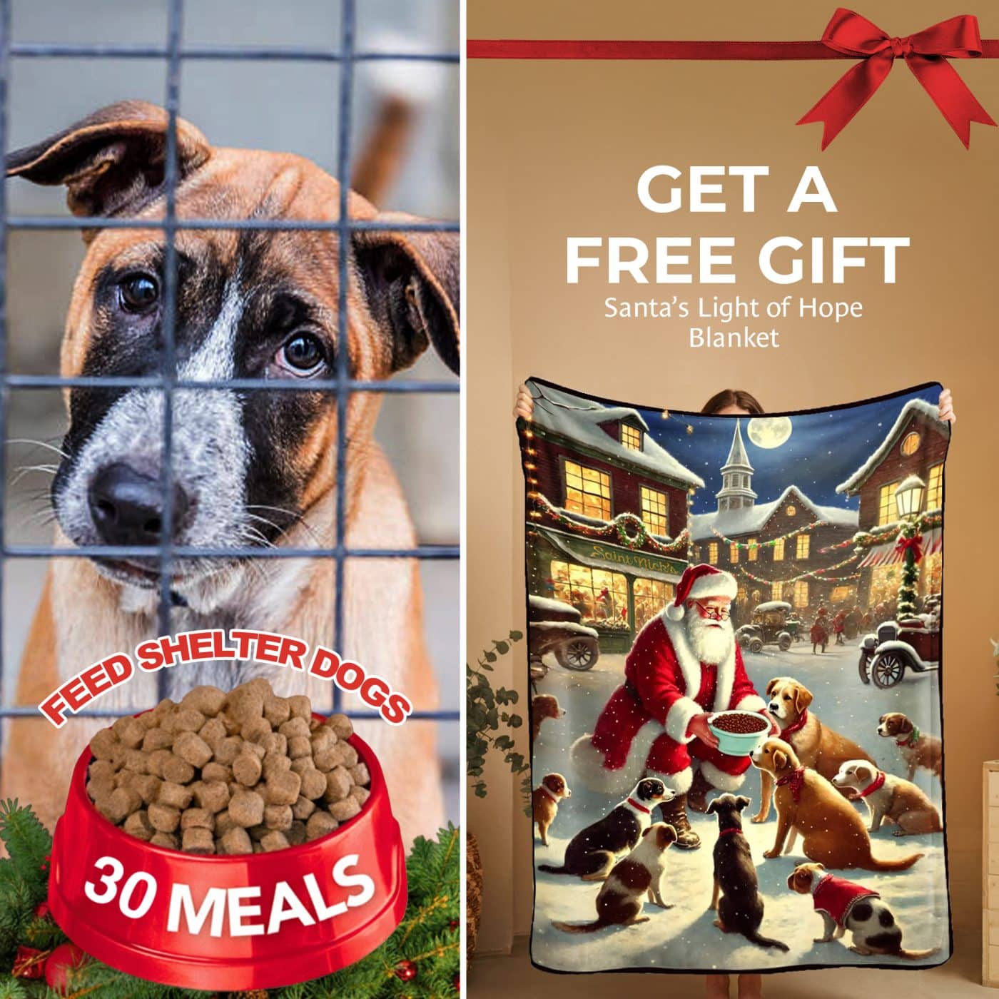 FUND 30 Meals for $20 and Get a FREE Santa's Light Of Hope for