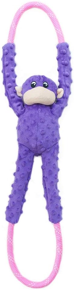 ZippyPaws - RopeTugz Purple Monkey Dog Toy