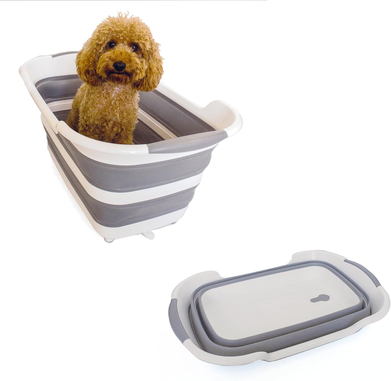 FluffySmileer 7.2Gal Dog Bathtub for Small and Medium Pets