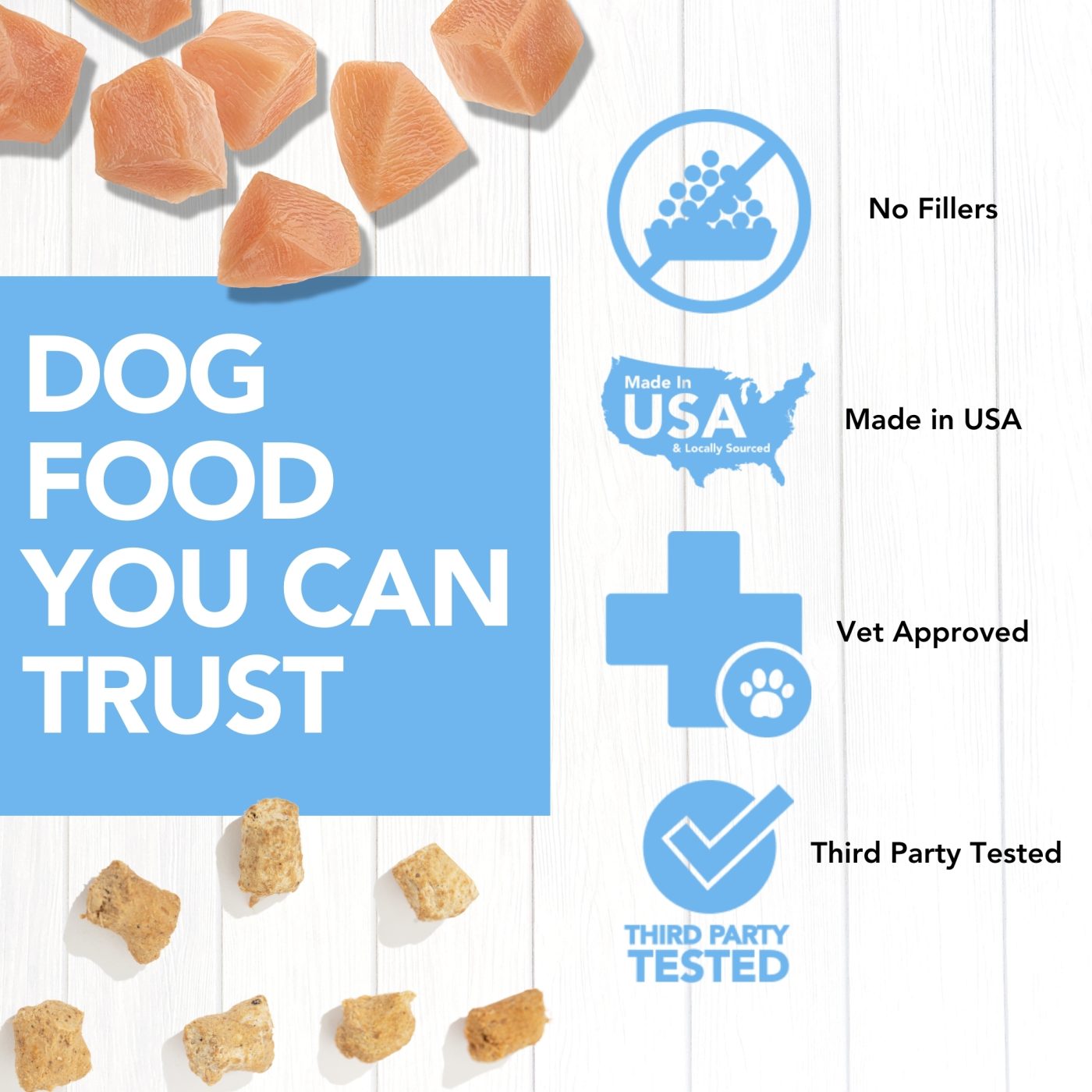 Curated visual reference: Visual Reference: Discontinued Iheartdogs Nature Is Good Freeze Dried Dog Food