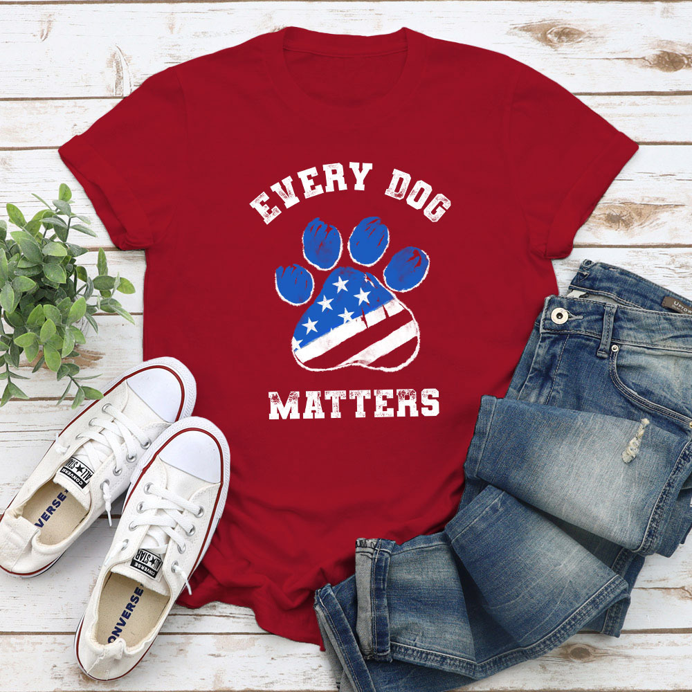 Every Dog Matters Standard Tee Red