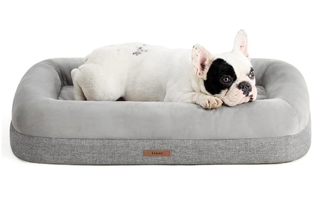 Lesure Bamboo Charcoal Memory Foam Dog Bed