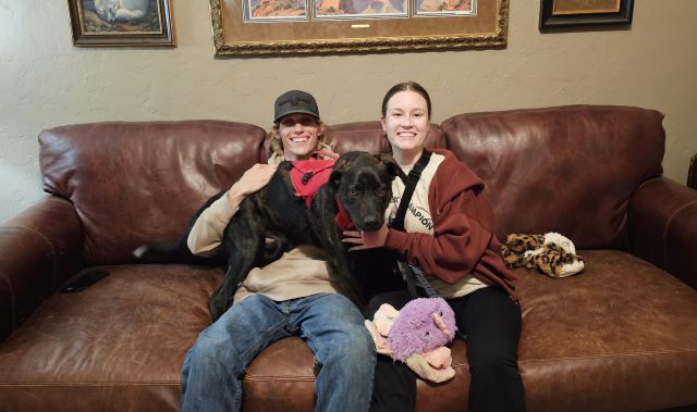 Jennings the puppy gets adopted