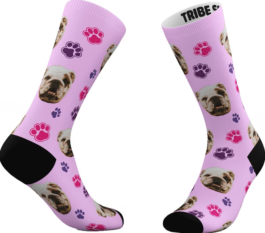 Tribe Socks Personalized Dog Face
