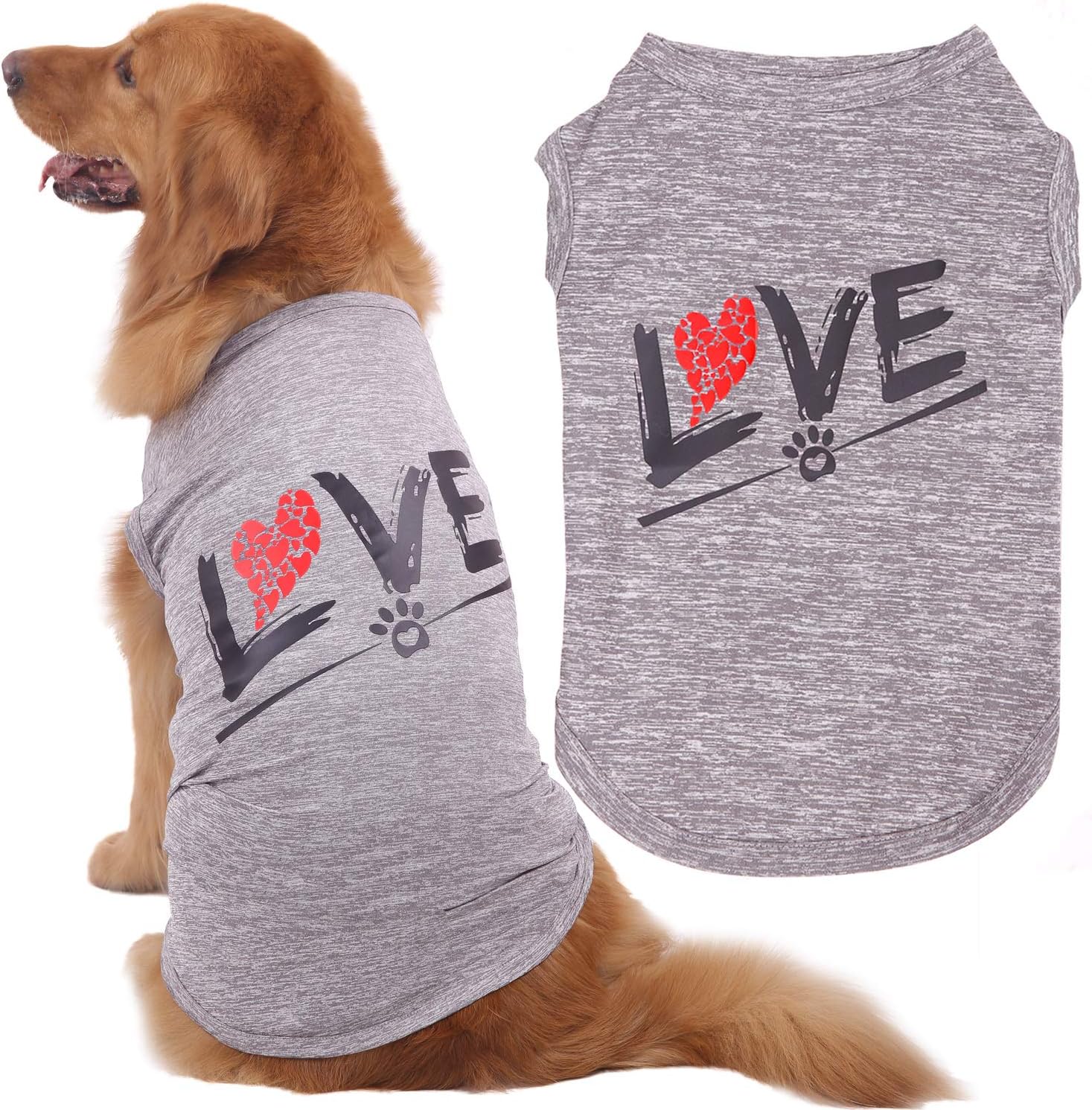 CAISANG Love Dog Shirt