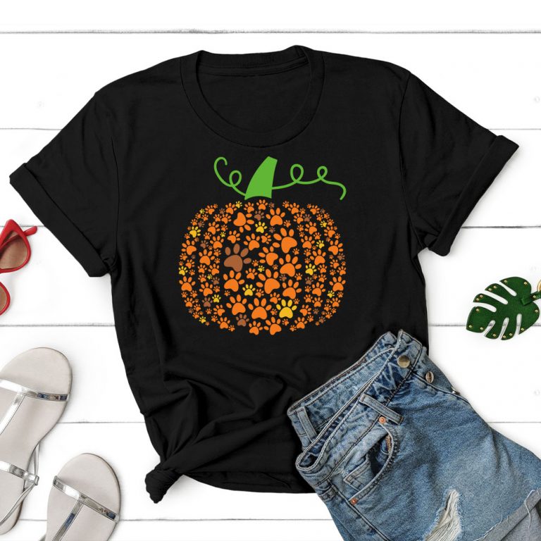 Pumpkin Paws Standard Tee Black
