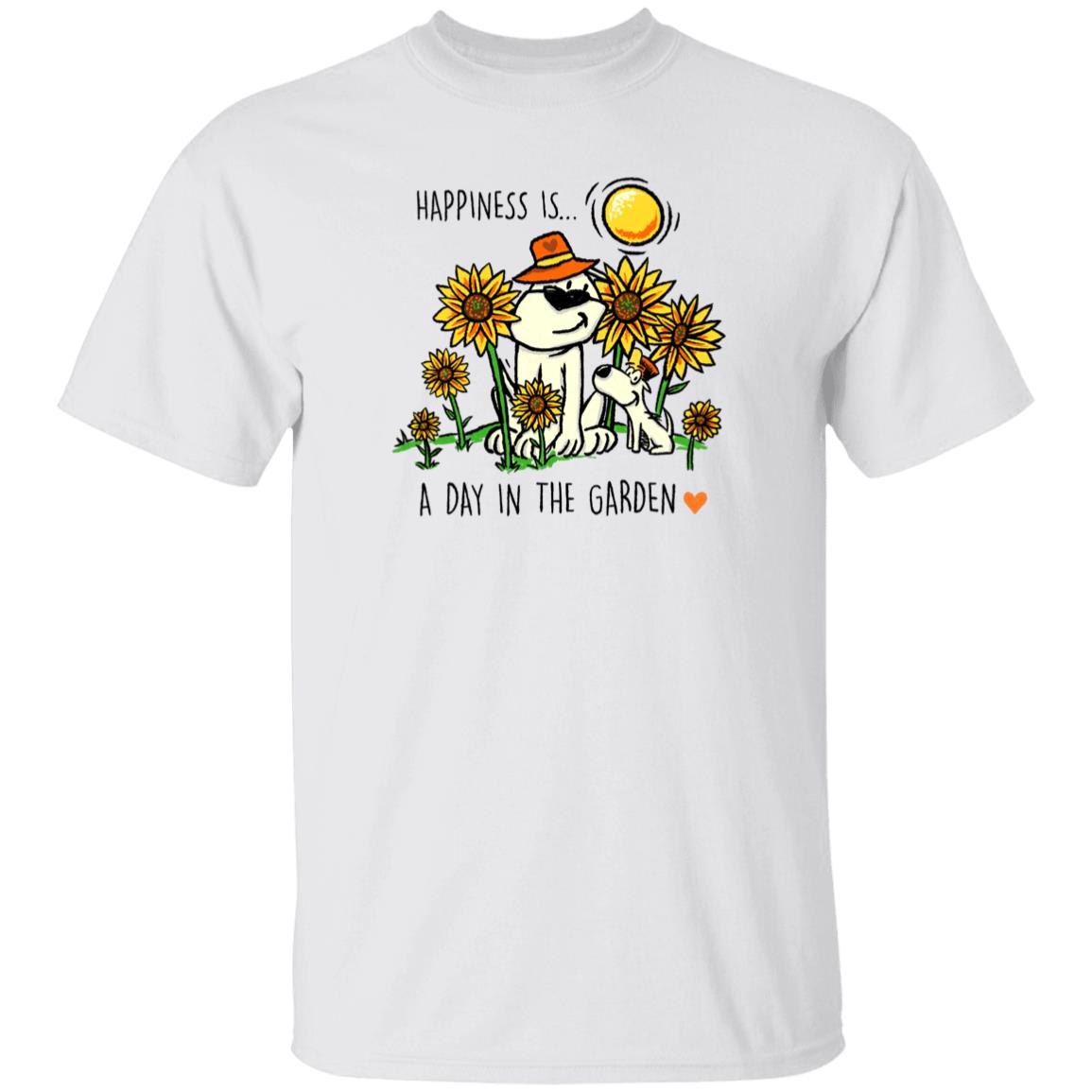 Happiness Is A Day In The Garden Standard Tee White