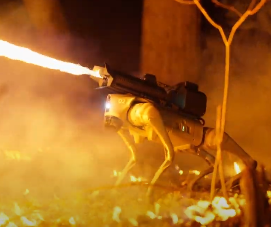 Robotic Dog Flamethrower Is Lighting Up The Internet, Meet The ...