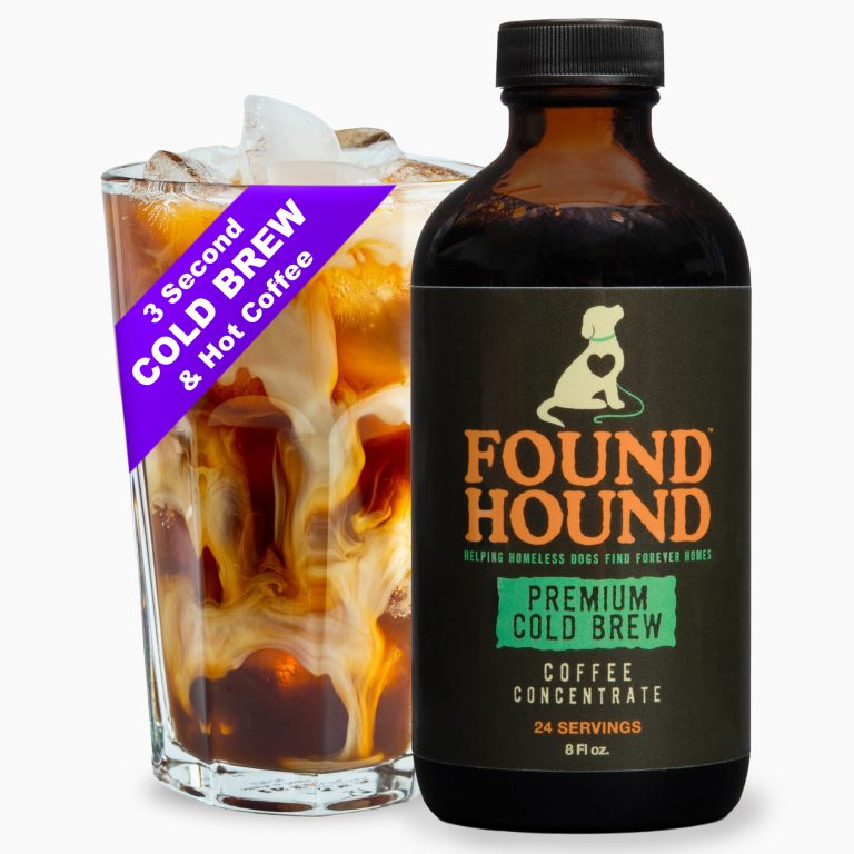 iHeartDogs Found Hound Coffee Concentrate - Cold Brew Coffee, Perfect for Instant Iced Coffee, Cold Brewed Coffee and Hot Coffee