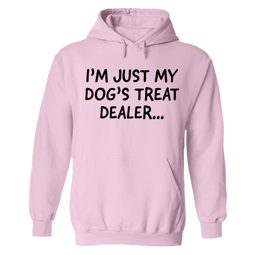 I'm Just My Dog's Treat Dealer... Hoodie Heather Pink