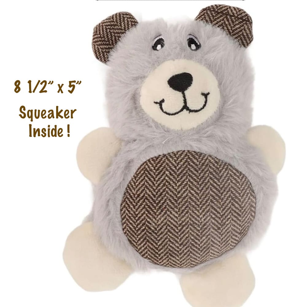 Fuzzy Bear the Plush Dog Toy - Interactive & Squeaky Doggie Fun!