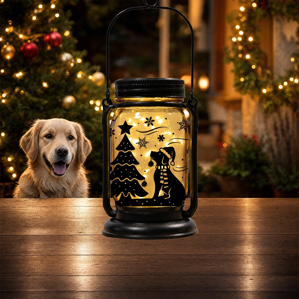 Holiday Celebration Mason Jar Lantern Solar Light – 10 Seasonal Dog & Cat Inserts – July 4th, Halloween, Christmas, Mom's Day, Memorial - Image 13