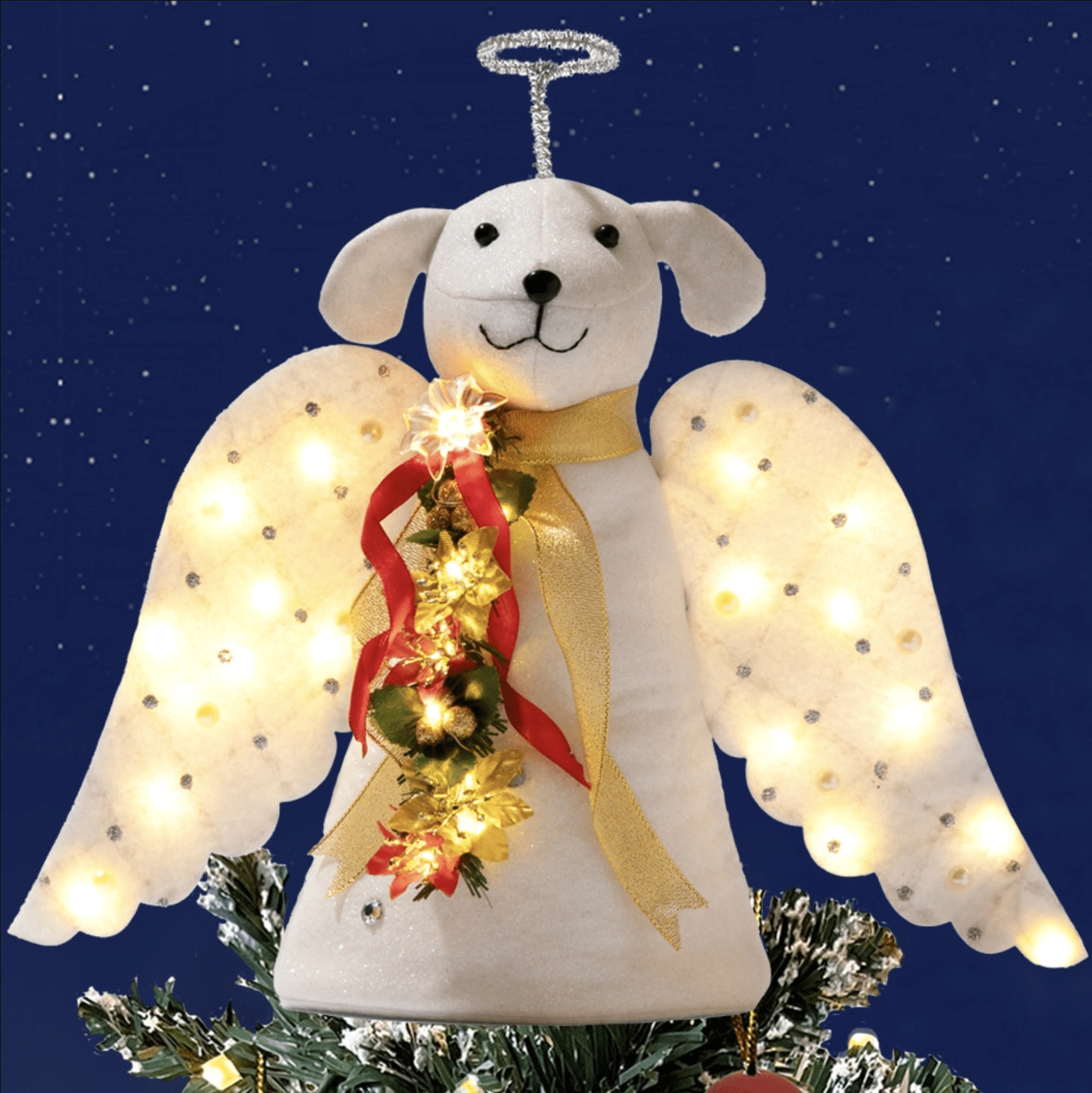 iHeaetDogs tree topper