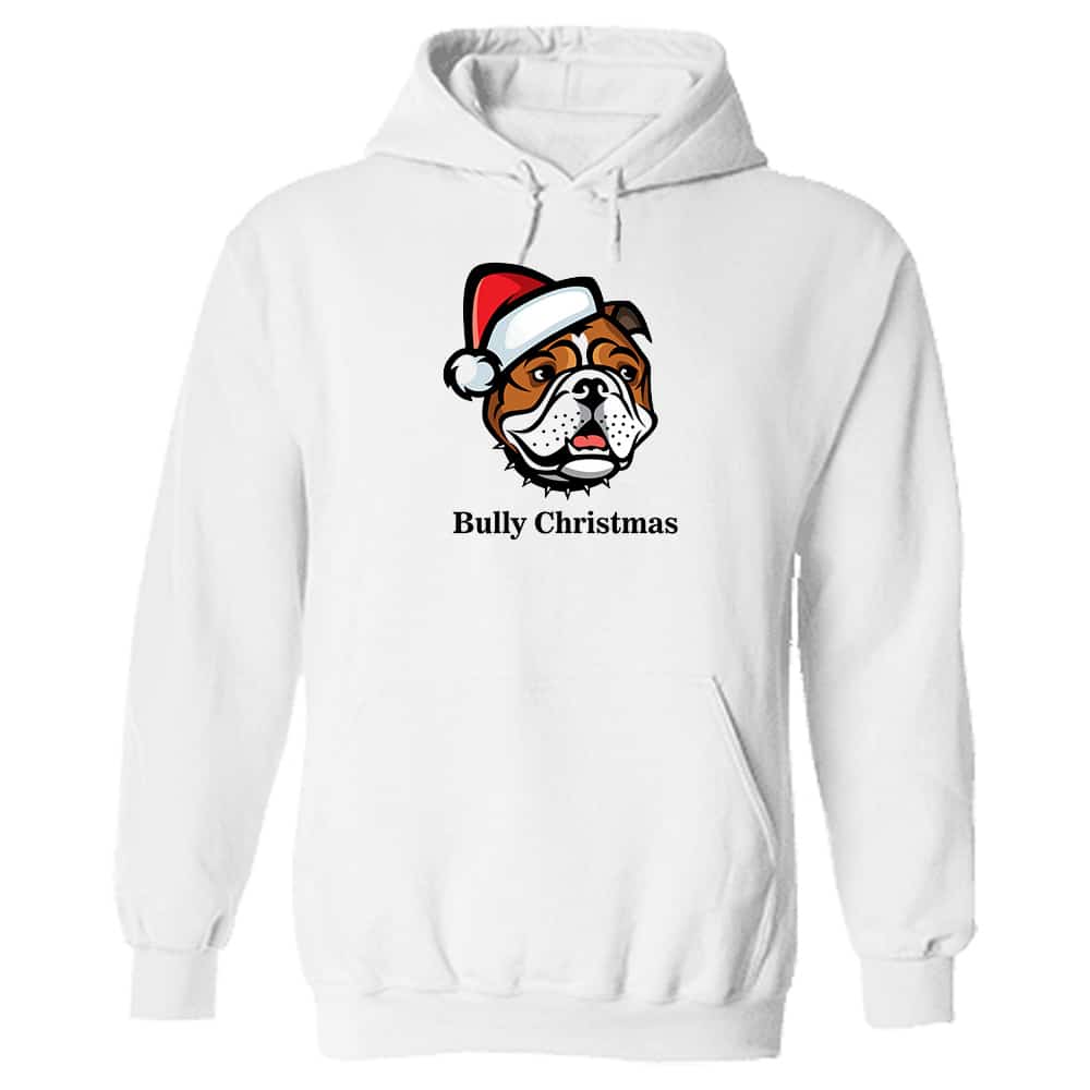 Bully Christmas Hoodie White