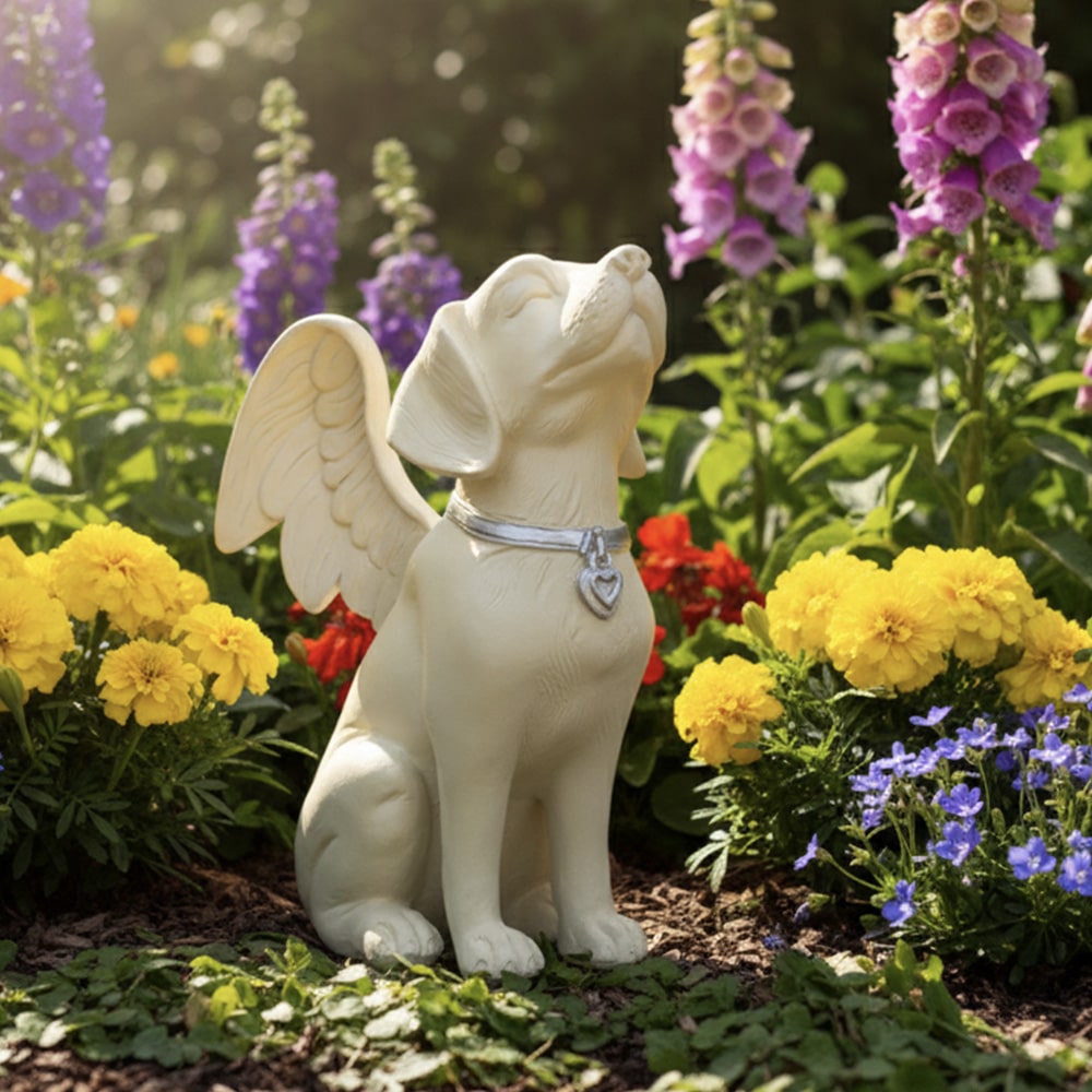 Dog Angel Solar Memorial Statue – A Glowing Tribute to Your Beloved Dog, Complete with Gift Box and Meals Donated to Shelter Dogs in Their Honor - Image 8