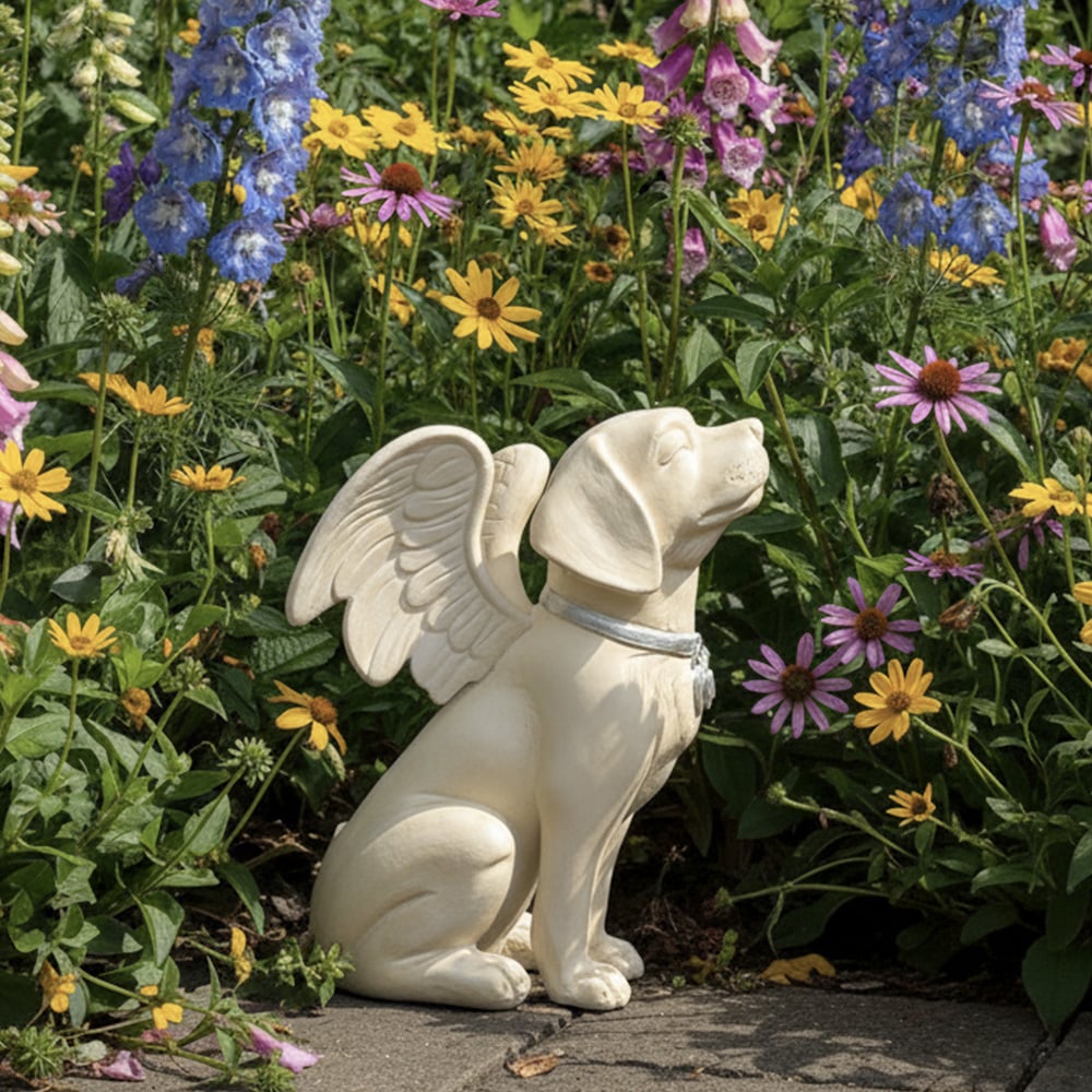 Dog Angel Solar Memorial Statue – A Glowing Tribute to Your Beloved Dog, Complete with Gift Box and Meals Donated to Shelter Dogs in Their Honor - Image 7