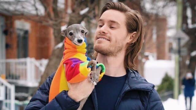 Italian Greyhound and her dad