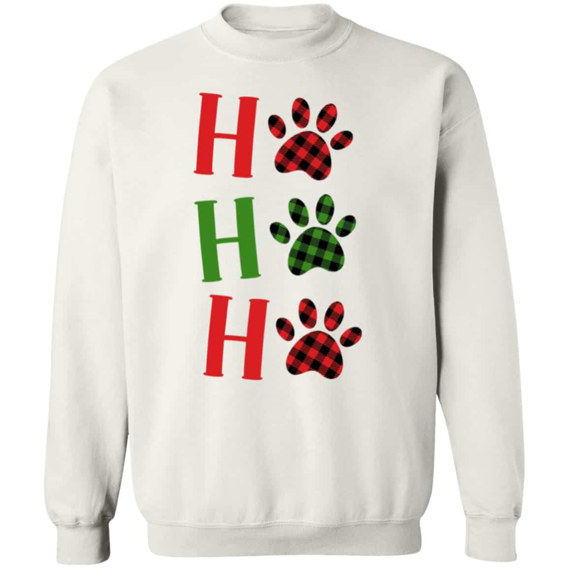 Ho Ho Ho Paws Sweatshirt White