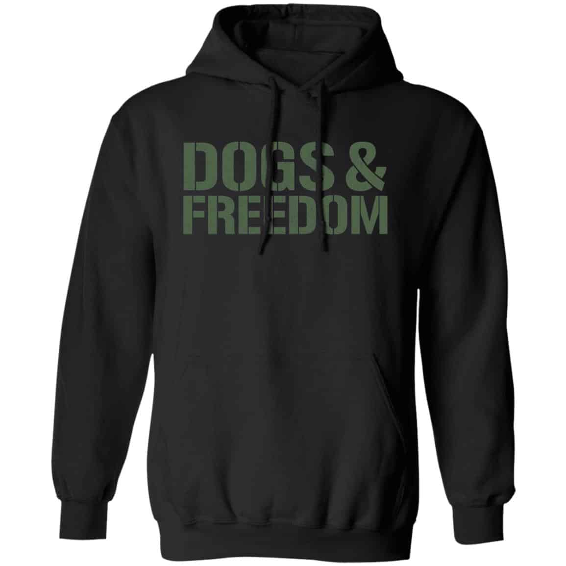 Dogs & Freedom Hoodie Black: Helping Pair Vets With Service Dogs