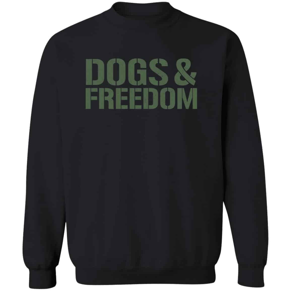 Dogs & Freedom Sweatshirt Black: Helping Pair Vets With Service Dogs