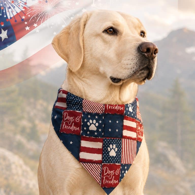 Dog's & Freedom Dog Bandana (S, M, L)