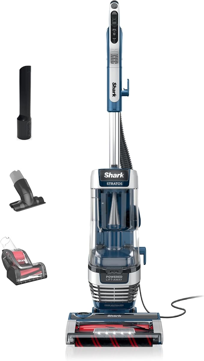 Shark Upright Vacuum, Stratos with DuoClean PowerFins, HairPro