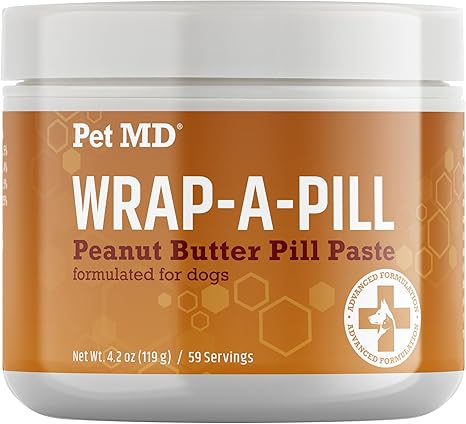 Pet MD Wrap A Pill Peanut Butter Flavored Pill Paste for Dogs
