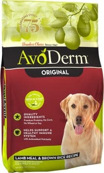 AvoDerm Natural Lamb Meal & Brown Rice Recipe Dry Dog Food