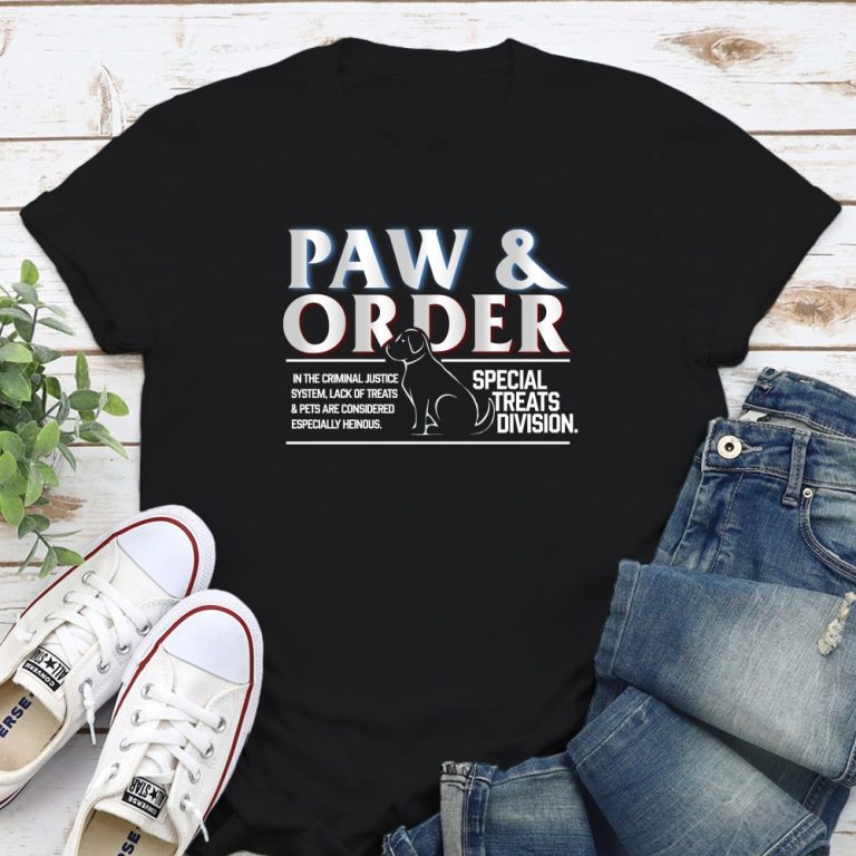 Paw & Order Standard Tee Black