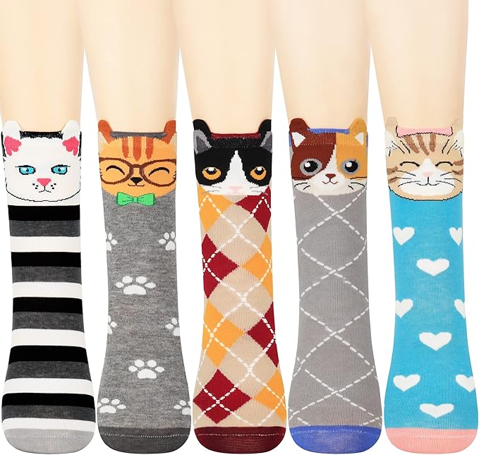 Jeasona Women's Cat Socks