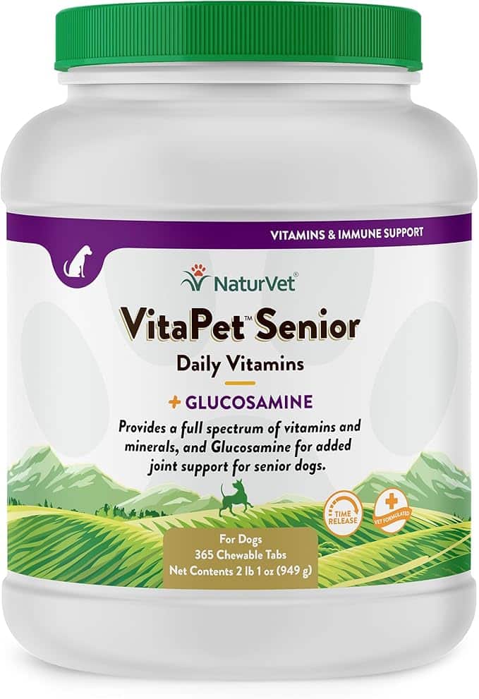 NaturVet –VitaPet Senior Daily Vitamins for Senior Dogs