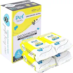 Pet Faves Dog Wipes for Cleaning and Deodorizing