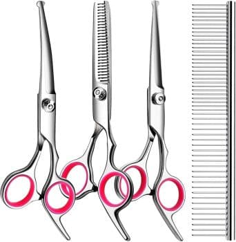 5 in1 Dog Grooming Scissors Kit, Professional Dog Scissors
