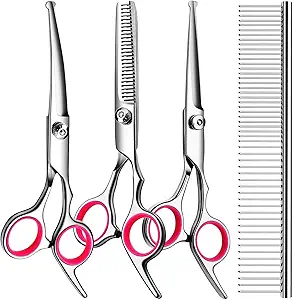 5 in1 Dog Grooming Scissors Kit, Professional Dog Scissors