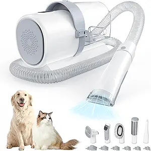 Sweetcrispy Professional Pet Grooming Vacuum Kit 