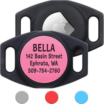 GoTags Engraved Airtag Dog Collar Holder