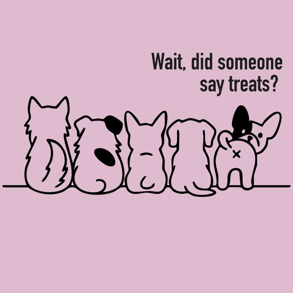 Wait, Did Someone Say Treats? Standard Tee Light Pink - Image 2