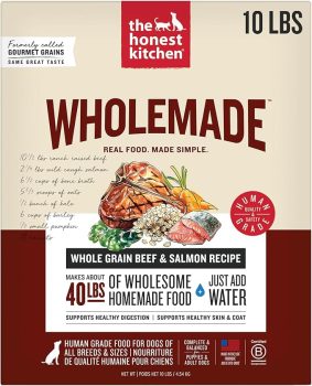 The Honest Kitchen Wholemade™ Dehydrated Whole Grain Beef & Salmon Dog Food