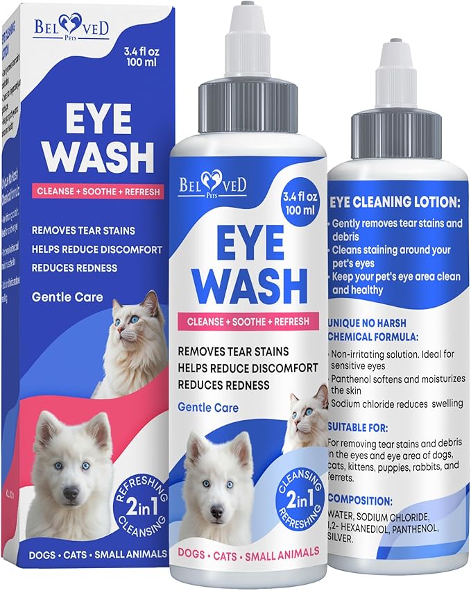 Cat & Dog Eye Wash Drops & Tear Stain Remover