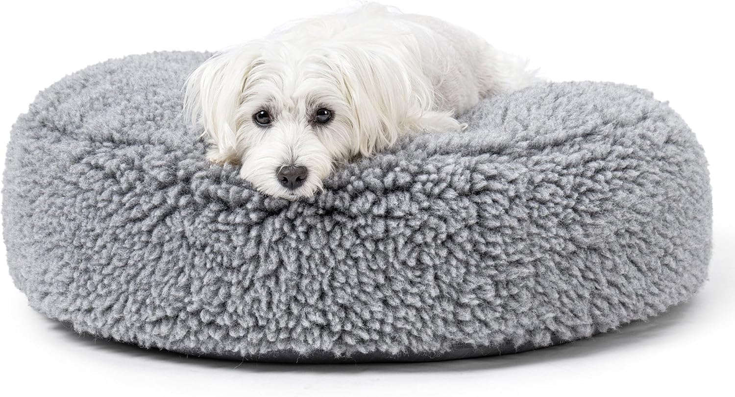 Stoutwool Indestructible Round Fluffy Pillow Bed