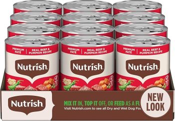 Nutrish Real Beef & Pumpkin Recipe Whole Health Blend Premium Paté Wet Dog Food