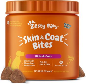Zesty Paws Omega 3 Alaskan Fish Oil Chew Treats